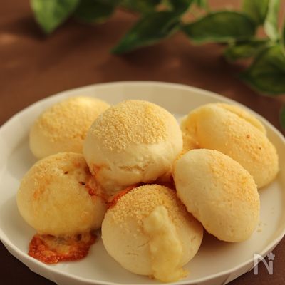 チーズが溢れ出す!Wチーズの米粉豆腐パン【トースターで簡単】
