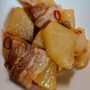 まゆのの作ってみた!投稿(こっくり味！大根と豚肉のべっこう煮)