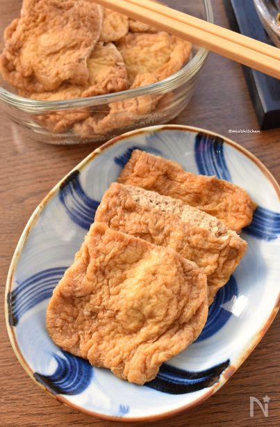 10分de完成♡ふわっとジューシ♡わさび香るいなり寿司の皮♡