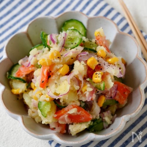 スパイシー【野菜のポテトサラダ 】マヨ・加工肉・砂糖不使用