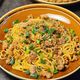 【豚そぼろの辛焼きそば】ピリ辛×香味で食欲そそる！