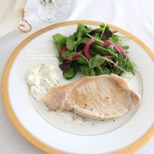 ホエイ漬け豚肉のソテー ヨーグルトソース