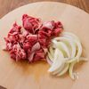 【甘辛肉のお手軽ビビンバ】絶品!お肉も野菜も一皿で♪の工程1