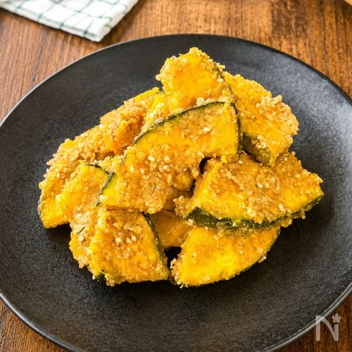 【かぼちゃのごま味噌絡め】レンチン5分/甘じょっぱ美味しい♡