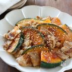 『豚バラとかぼちゃのしょうが焼き』