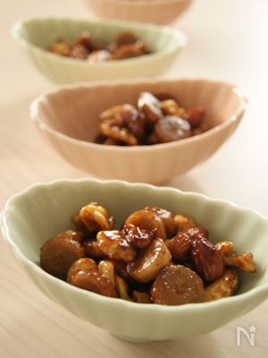 アク抜き&千切り不要！！ナッツとごぼうのコロコロきんぴら