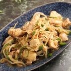 鶏もやしの醤油炒め　ちょっとピリ辛