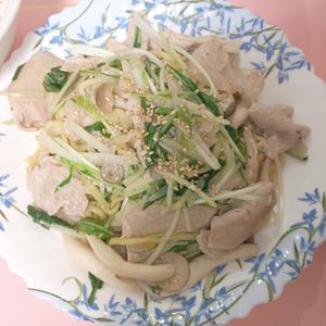 milkの作ってみた!投稿(美味しすぎる！豚肉と水菜のうま塩レモン焼きそば)