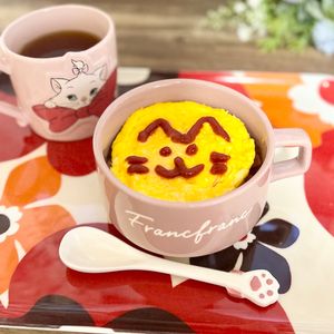 のりのり🐾🎀🤍の作ってみた!投稿(耐熱容器1つで驚きの半熟オムライス)