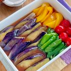 梅風味で爽やか♩夏野菜の揚げ浸し