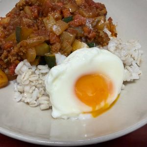 りんごの作ってみた!投稿(「電子レンジで1分」温泉たまご　)