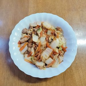 ぴんくツバメの作ってみた!投稿(【ごはんが進む！白菜と豚こまの中華炒め】丼にしても♪)