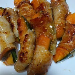 marine55の作ってみた!投稿(肉巻きかぼちゃの甘辛照り焼き│ご飯がすすむほっくりおかず)
