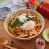 電子レンジで簡単！トマト担々うどん