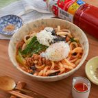 電子レンジで簡単！トマト担々うどん