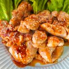 【鶏肉の甘酢炒め🥩】酸味が効いててご飯🍚🍱が進む～😋