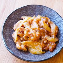 簡単♪豚こまマヨ生姜焼き