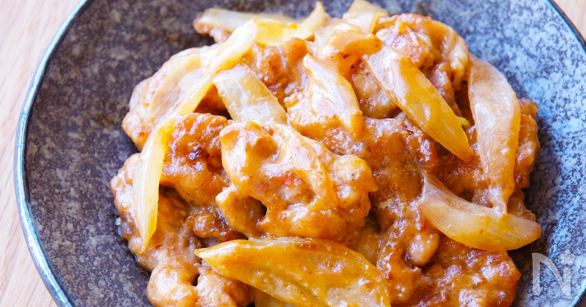 簡単♪豚こまマヨ生姜焼き