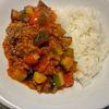 usaの作ってみた!投稿(\夏野菜たっぷり/とろとろ♪トマトキーマカレー)