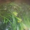 ホウレン草とお豆のグリーンカレー☆クリスマスツリー仕立ての工程1