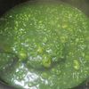 ホウレン草とお豆のグリーンカレー☆クリスマスツリー仕立ての工程4