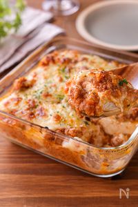 【豆腐のラザニア】レンジとトースターで！豆腐でお手軽に♪