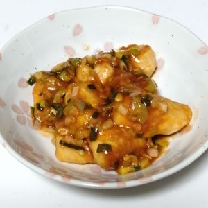 706758の作ってみた!投稿(鶏むね肉でつくる やさしい鶏チリ)