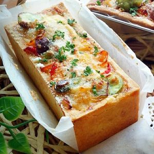 ONI*MAMA*の作ってみた!投稿(そらまめと新玉ねぎの豆乳キッシュ)