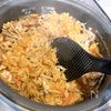 コクしっかり♪鶏ひき肉の甘辛炊き込みごはんの工程4
