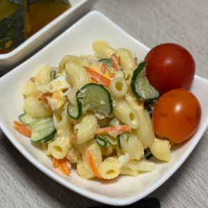 みーこの作ってみた!投稿(玉子とツナマヨのとろとろこってりマカロニサラダ😘🥗)