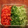 鶏ひき肉と彩り野菜のエスニック炒めの工程2