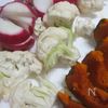 牛肉の一口ステーキと焼き野菜の工程1