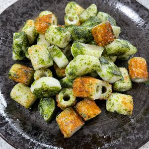 らきの作ってみた!投稿(〖ちくわと長芋の磯辺焼き〗スグデキおかず！お酒のお供にも♪)