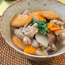 かんたん秋の味♡鶏けんちんうどん