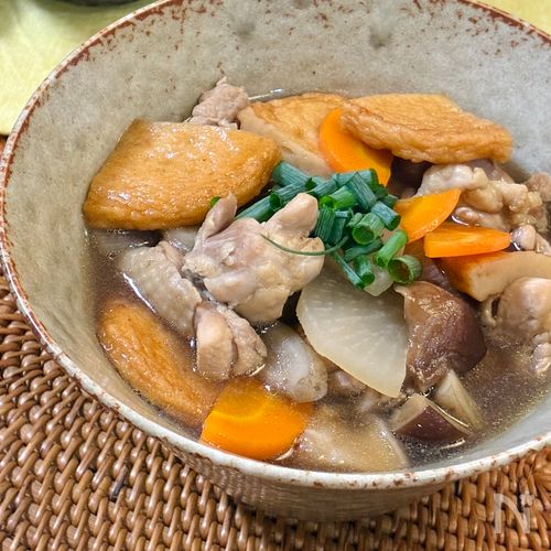 かんたん秋の味♡鶏けんちんうどん