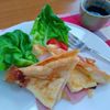 こまりこ😃の作ってみた!投稿(私の好きな食べ方♡オリーブオイルでハムチーズフレンチトースト)