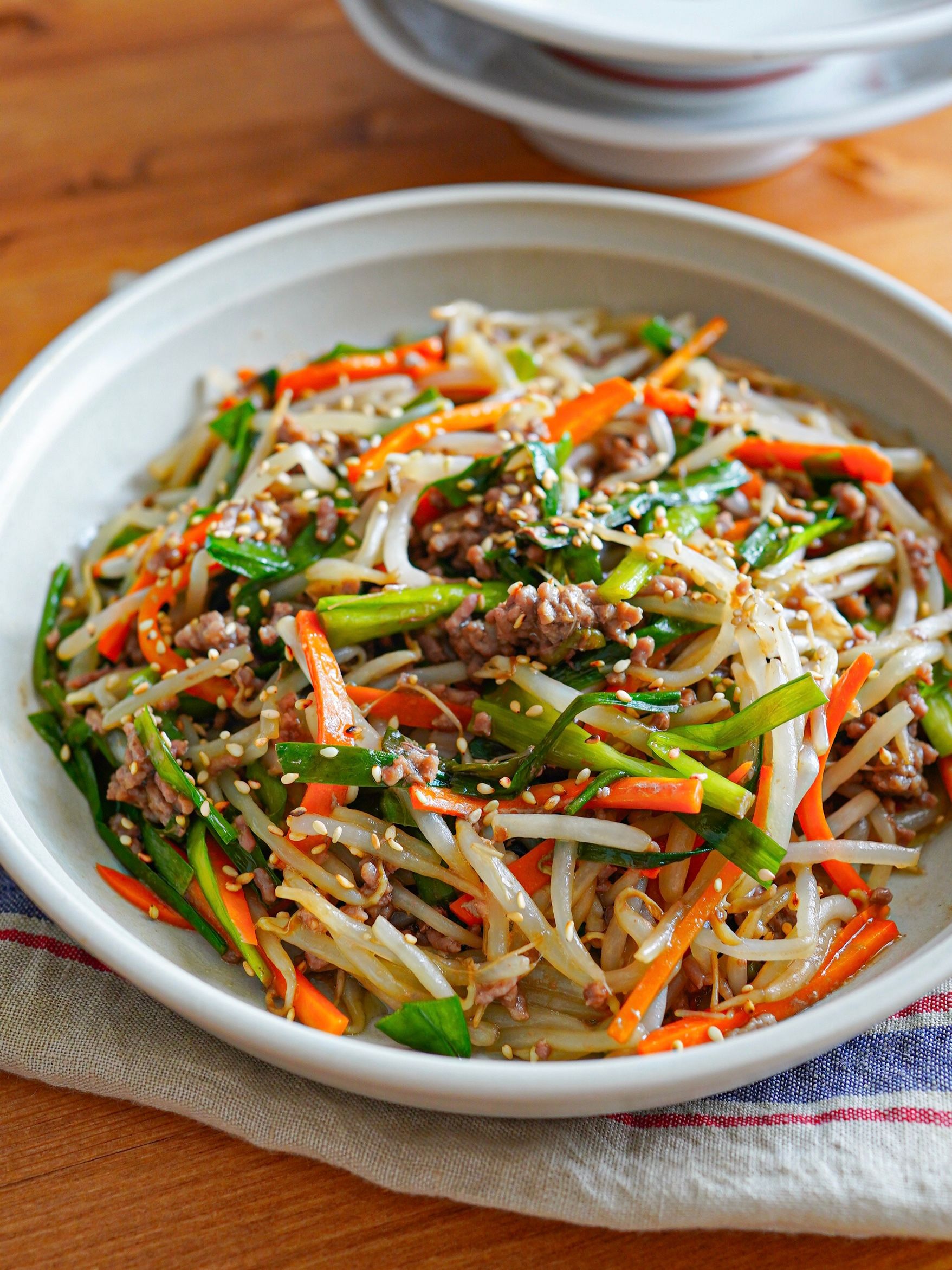 【　野菜の炒め物　】リアルタイムレンダリング 第4版 野菜のそぼろ炒め風【レンジで簡単！野菜たっぷり】 | レシピサイトNadia