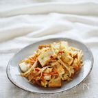 白菜と厚揚げのネギ塩炒め