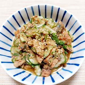 よっこの作ってみた!投稿(【サバ缶ときゅうりのさっぱり旨だれ和え】栄養満点◎5分副菜♪)