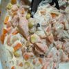 1121401の作ってみた!投稿(ワンパンで!鮭のクリーム煮
【幼児食、取り分けレシピ】)