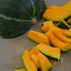 かぼちゃのクリチ生ハム巻きの工程1