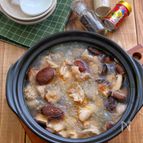 塩麹使用！旨味がしみる＊干し椎茸と鶏肉と春雨の鍋＊