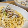 おちゃその作ってみた!投稿(【アスパラとベーコンのクリームパスタ】生クリーム不要♪)
