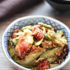 【やみつきタコキュ―】ノンオイル！切って混ぜるだけで超簡単！