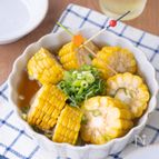 【レンジで一発】うどんスープだけ！冷やしさっぱりとうもろこし
