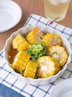 【レンジで一発】うどんスープだけ！冷やしさっぱりとうもろこし