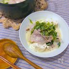 おひとりさまの豆苗豆乳鍋