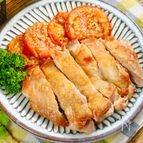【バリバリチキン】トマトソテーで食べる