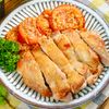 【バリバリチキン】トマトソテーで食べる
