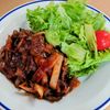 まゆのの作ってみた!投稿(肉汁も旨みもたっぷり♩きのこソースハンバーグ)